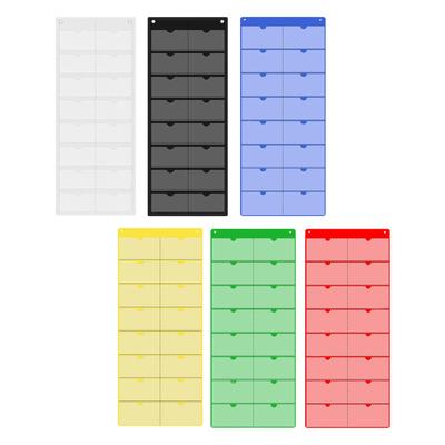 Klassenzimmer Kalender Taschenkarten Leerer Wandorganisator Hängende Aufbewahrung für Vorschule