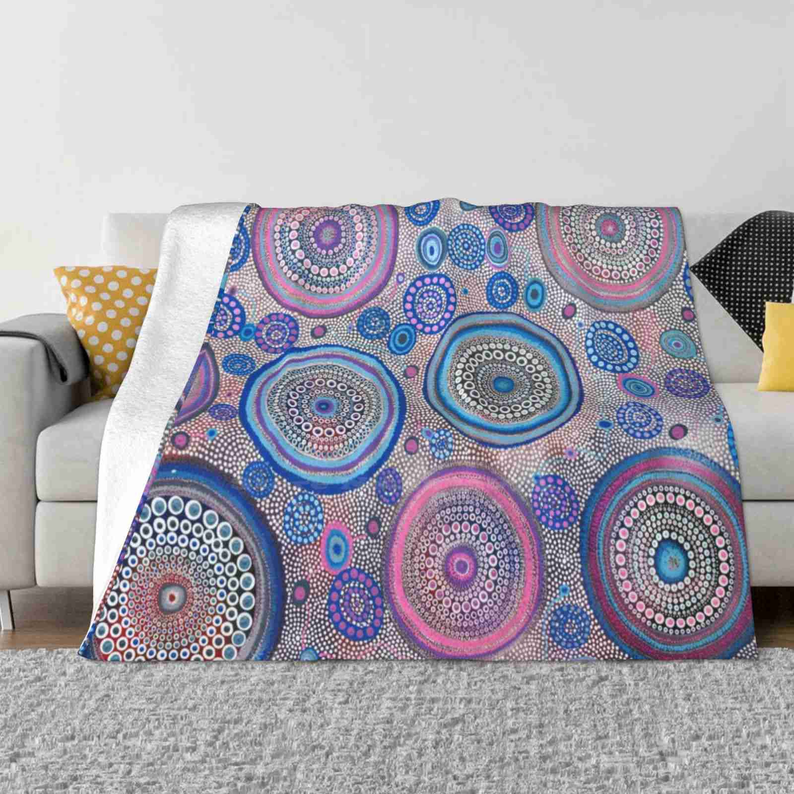 Seven Sister S Dreaming Trend Style Funny Fashion Soft Blanket Renee Clifton Art Aboriginal Art Indigenous Art 30x40in
