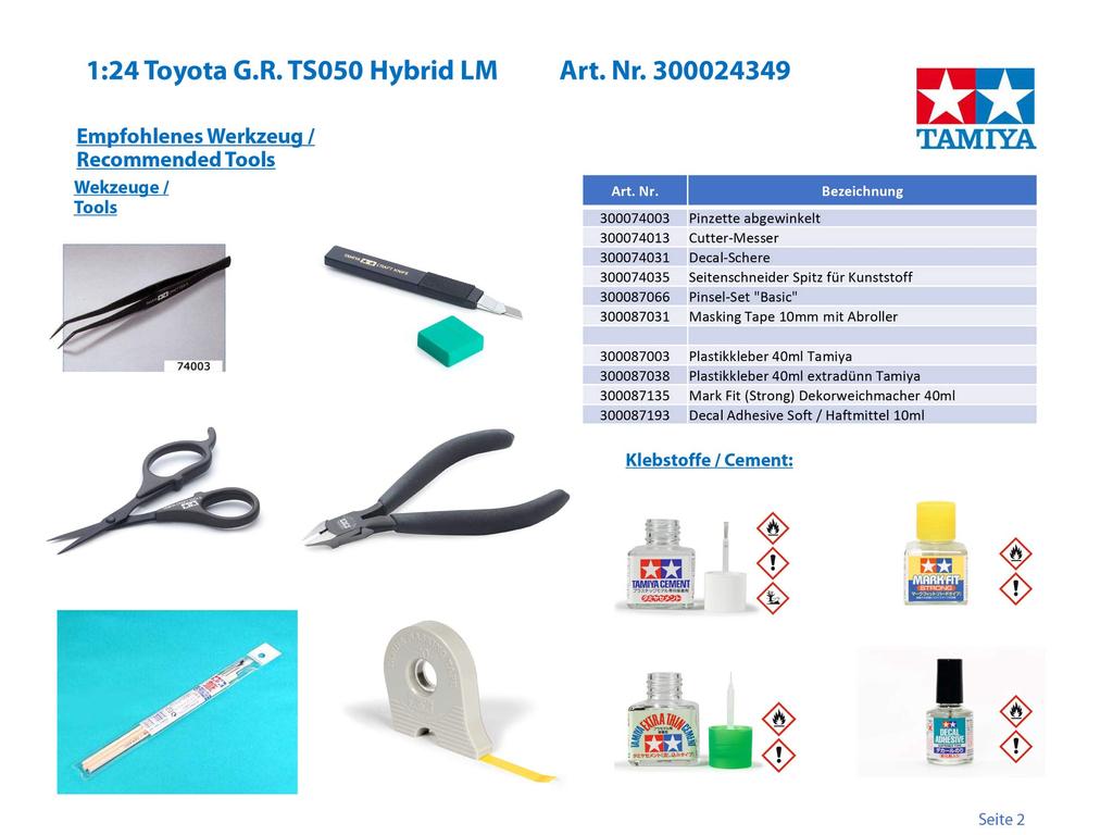 Tamiya Sportovní vůz Toyota Gazoo Racing TS050 HYBRID Plastikový model 24349 1/24 č. 349