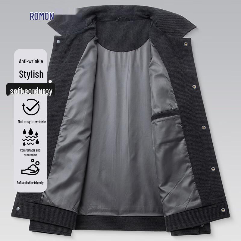 Romon Men's 2025 Corduroy Business Casual Jacket