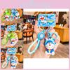 Chaveiro Adorável Doraemon Dinossauro Amuleto de Desenho Animado Fofo de Silicone Para Bolsas e Presentes