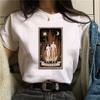 Summer Tshirt Female Tee Skull Cat Print Women Tshirt Punk Dark Grunge Streetwear Ladies Gothic Top Tshirts Harajuku Clothes Y2K