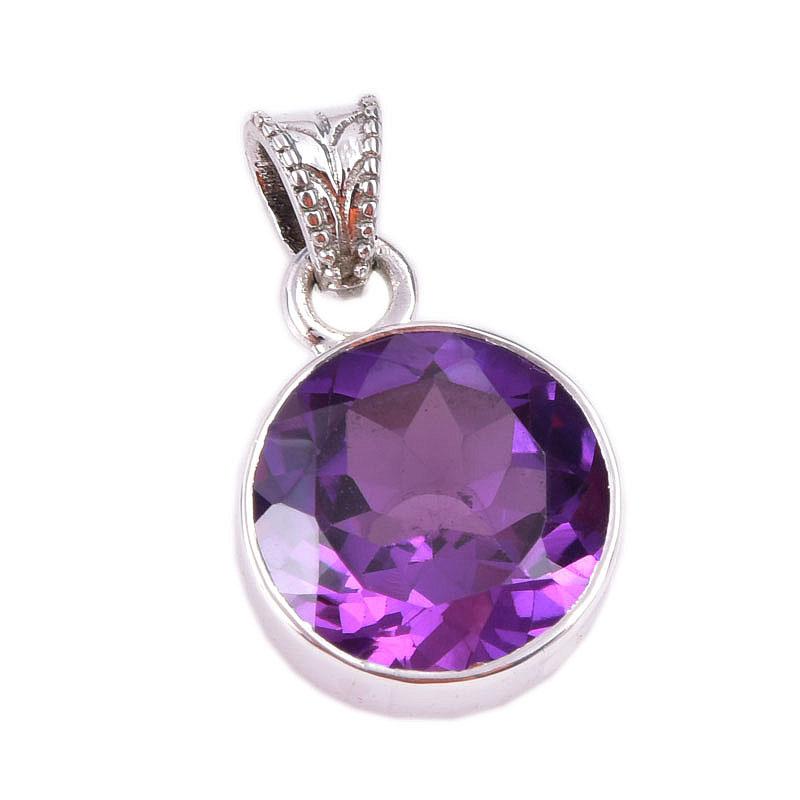 Natural Alexandrite Gemstone 925 Solid Sterling Silver Gift Pendant 1.25" h6O48