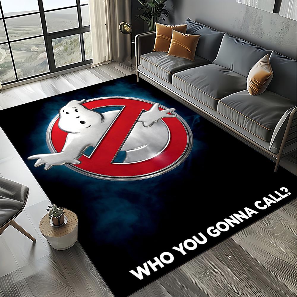 3D G-Ghostbusters 27 Style New Horror Movie Cartoon Carpet Rug for Living Room Bedroom Home Sofa Decoration,Non-slip Floor Mat