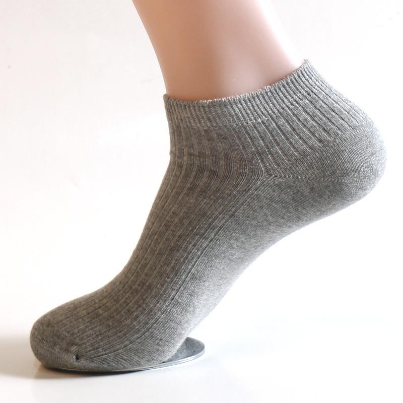 Casual Men's Boat Socks, Jacquard Combed Cotton Socks, Breathable, Sweat-absorbent, Anti-friction Adult Socks for Men