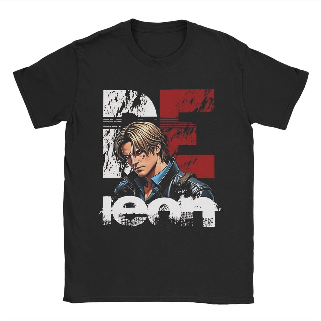 Leon Kennedy RE9 Cotton T Shirt For Adult Summer Y2K Basic T Shirts Comfortable Hip Hop Tee Shirt Oversize Loose Tops