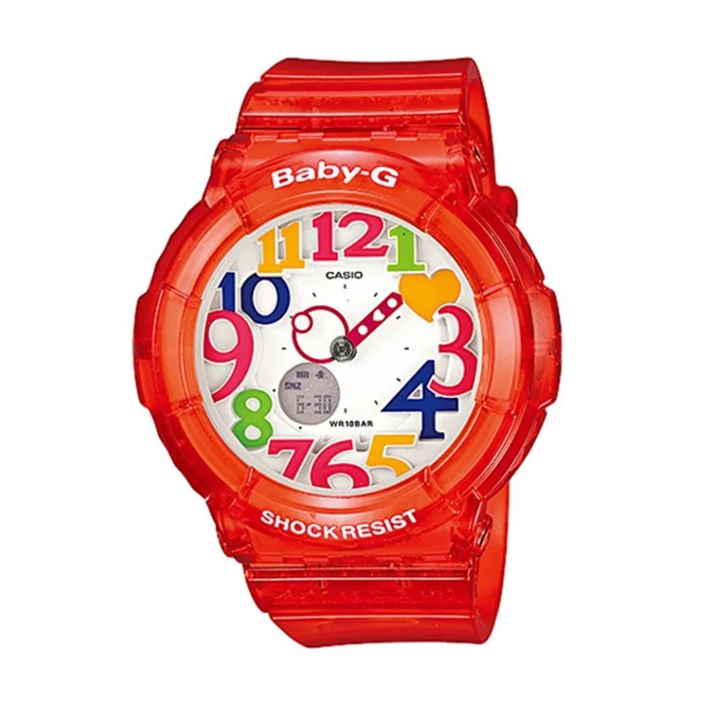 G-SHOCK BABY-G Red White Women s Jelly Watch Resin Watch BGA-131-4B