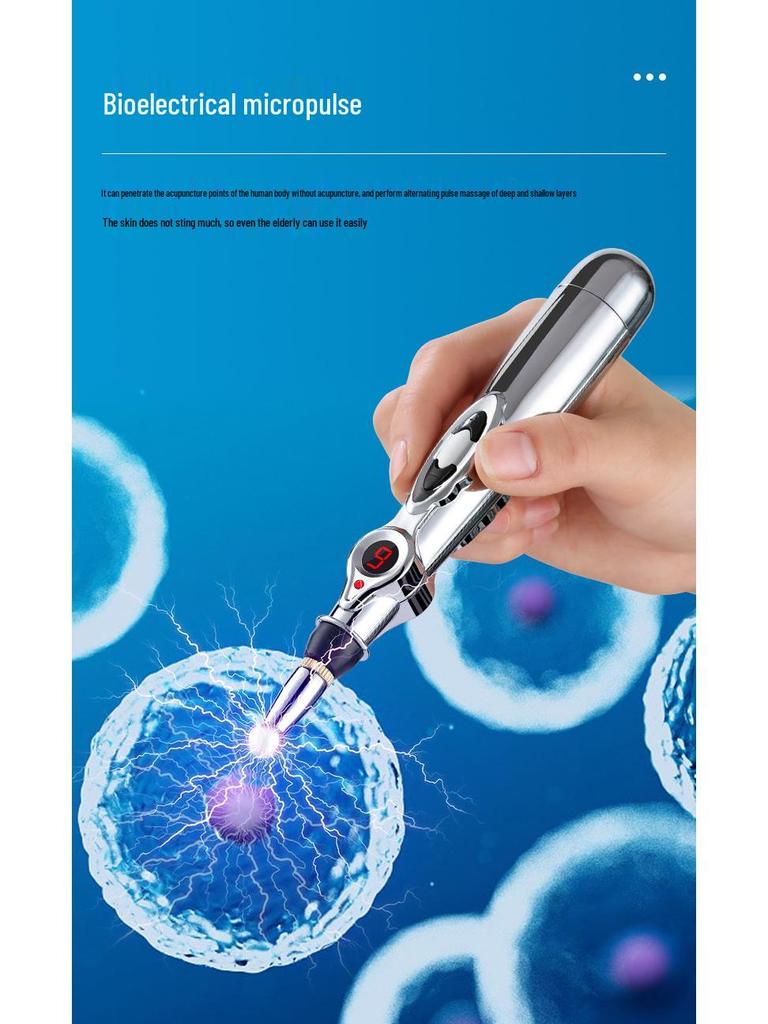 Multifunctional Meridian Acupoint Massage Pen - Automatic Electric Physio Therapy Tool