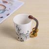 Creative Novelty Guitar Handle Ceramic Cup Free Spectrum Coffee Milk Tea Cup Personality Mug Unique