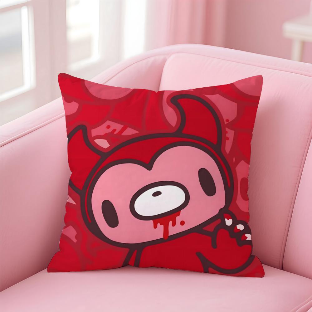 Cartoon G-GloomyS Bear Cushion Cover Home & Car Multi-Scene Pillow Cover - Reversible, Soft & Durable for Daily Use