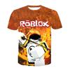 Roblox Game kids T-shirt cosplay costumes Child Cartoon Short sleeve top 3D Print Casual Street Clothes