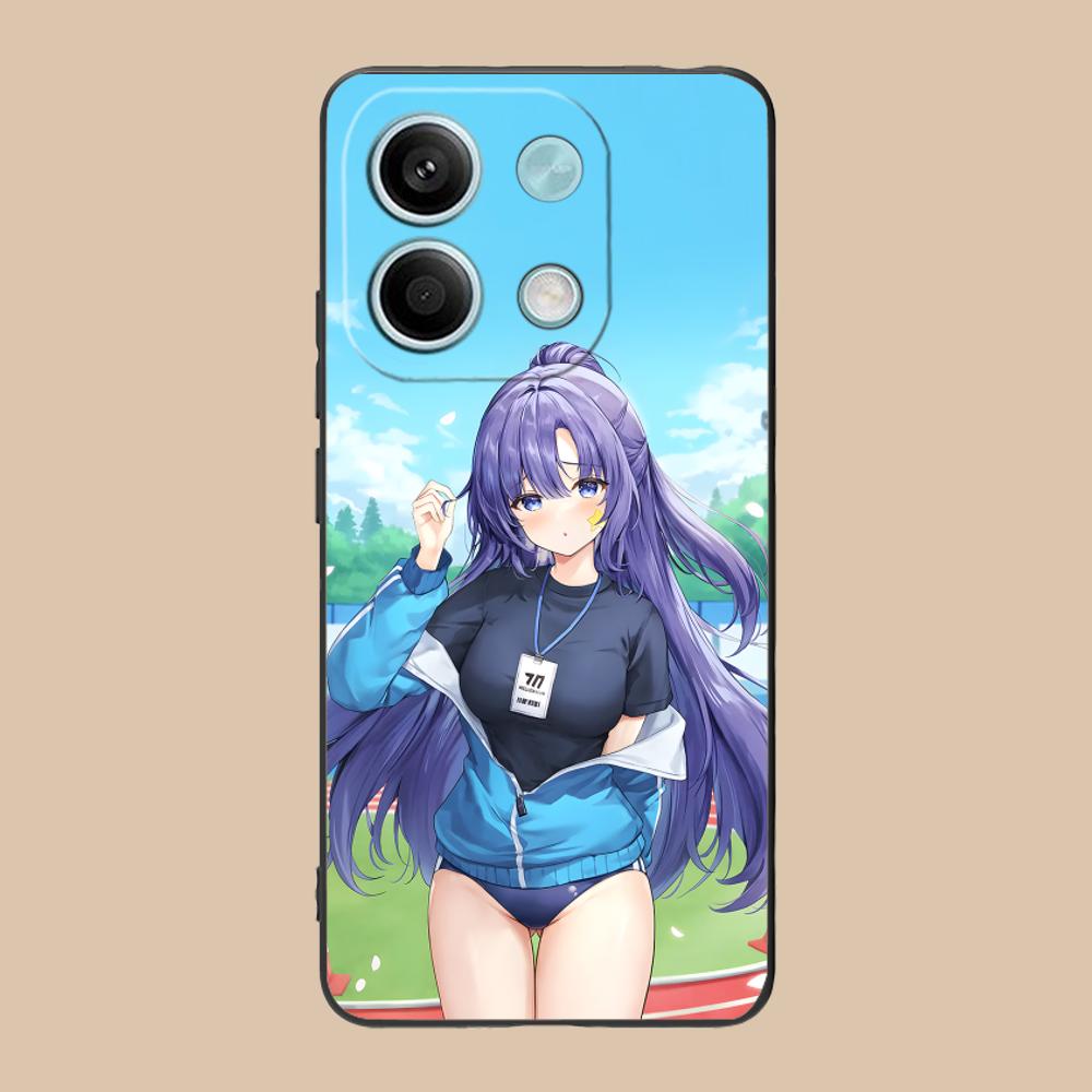 Blue Archive Yuuka Matte TPU Mobile Phone Case for POCO F8 F7 F6 F5 F4 F3 F2 Pro GT C75 C71 C65 C61 C40 Pro Ultra Colorful Cover