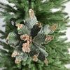 Simulation Christmas Flower 35cm Flannel Sequins Christmas Flower Christmas Tree Ornament Home Christmas Ornament