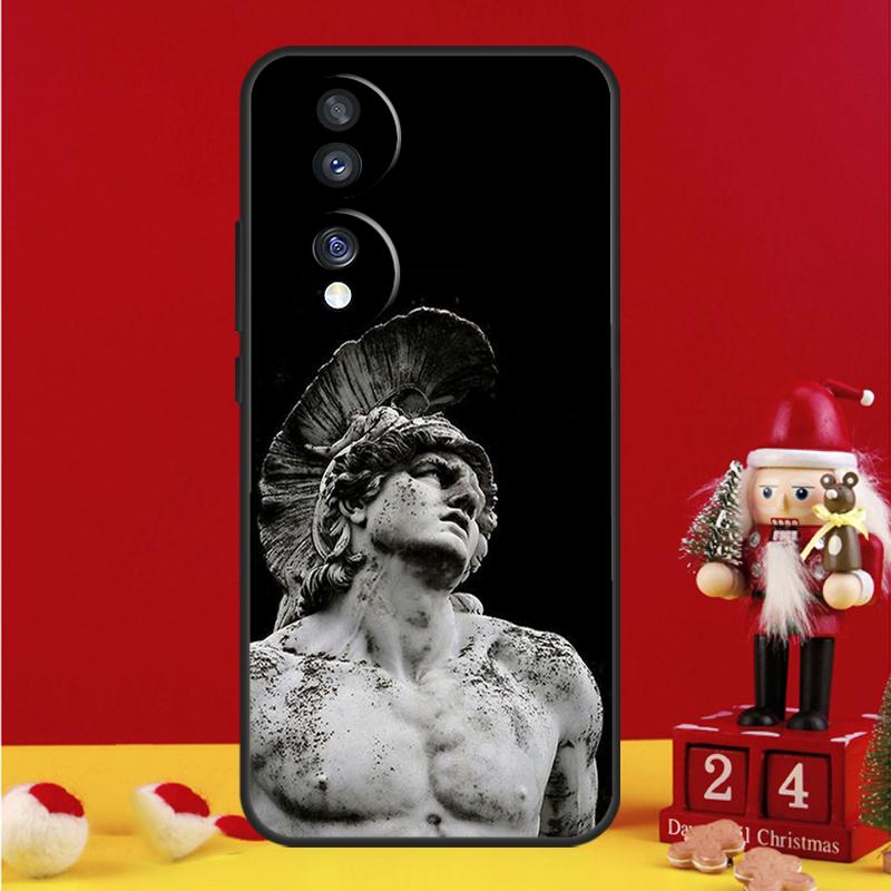 Greek God Statue Face Case For Honor Magic 8 5 6 7 Pro Honor Win RT 50 70 90 200 400 Lite X8c X9b X9c X9a X9d Cover