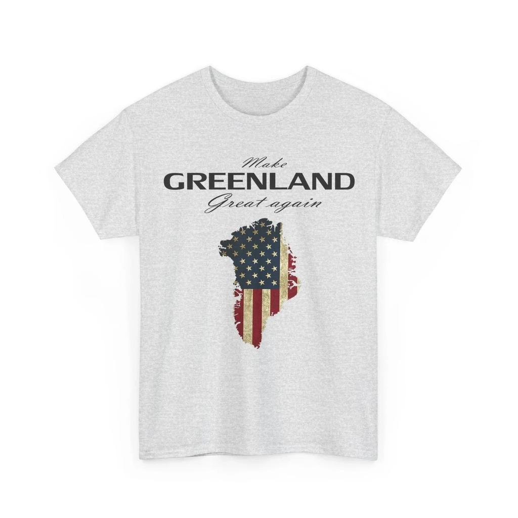 Make Greenland Great Again T-Shirt, Greenland 51st State USA Flag Shirt