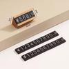 Wood Adjustable Number Letter Price Label Commodity, Wine, Tea, Beauty Products Display Plate Price Cube Tags