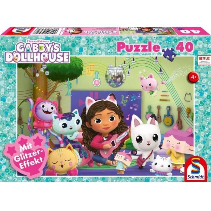 Puzzle - schmidt - gabby's dollhouse - 40 pièces - dessins animés et bd - intérieur