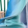 Children'S Room Curtain Double Hollow Star Punching Curtain Gradual Change Yarn Punching