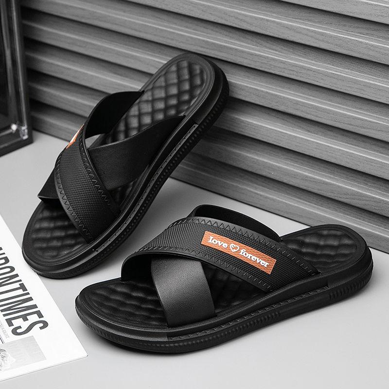 Men's Slippers for Summer Outdoor Wear Thick Soled Wear-resistant Indoor Home and Household Use Beach Sandals Men's Style