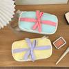 Bowknot Korean Style Pencil Case Large Capacity Bow Pencil Pouch Kawaii Bow Stationery Bag  School
