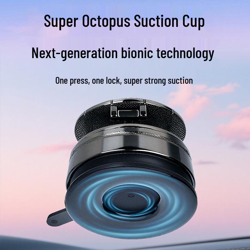Magnetic Car Mount: Suction, Rotating, Folding Holder with Strong Magnetic Force