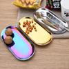 Household Table Supplies 1Pcs Metal Tray Gold Stainless Steel Storage Trays Decorative Ornaments Creative Furnishings Home Decor