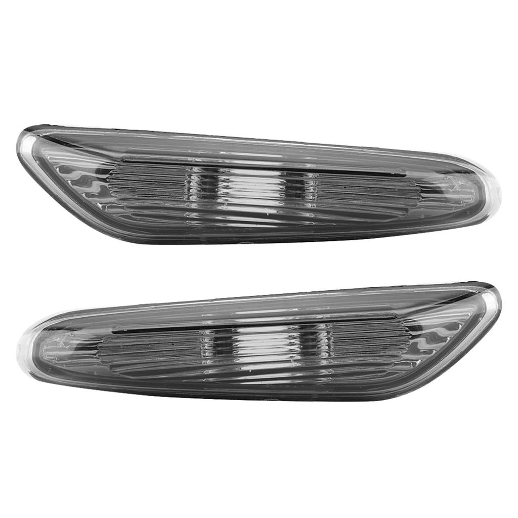 2 Stück Seitenmarkierungsblinker ohne Glühbirne für E90 E91 E92 E93 3er 2006 2011 (Grau)