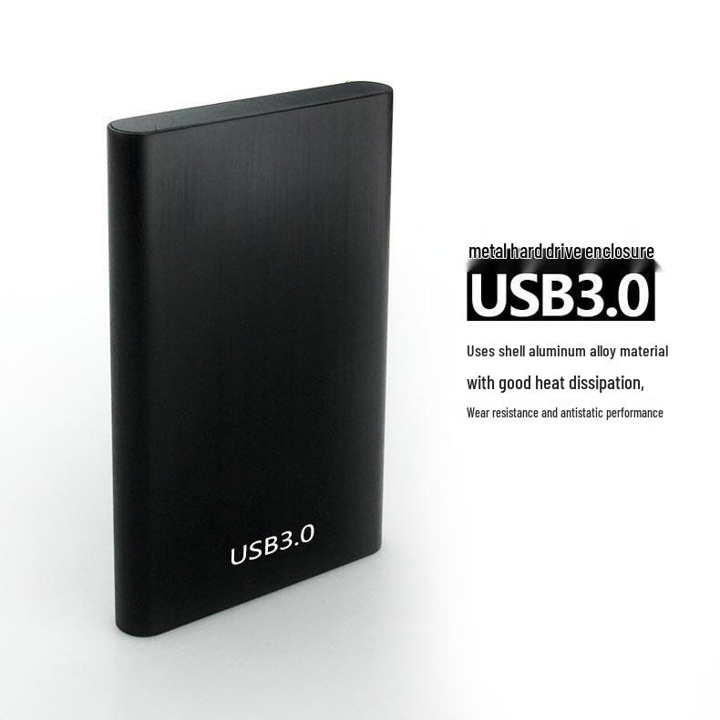 Metal USB 3.0 2.5" SATA Hard Drive Enclosure - Compatible with Mechanical Drives and SSDs