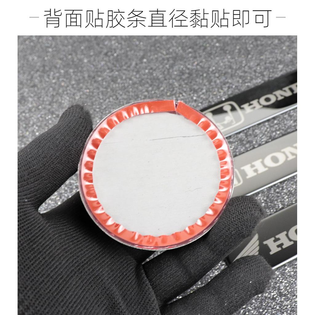 1pcs 3D Motorcycle Modified Car Sticker Metal Aluminum Round Decal Motorcycle Stickers For Honda CRF CB CR XR CRM CBR 125R
