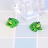 2Pcs Dollhouse Miniature Game Scene Model Accessories Mini Frog