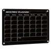 Multi-purpose Magnetic Whiteboard Set Black Acrylic Magnets Calendar for Classroom