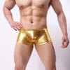 Men Boxers U Convex Breathable Solid Color Smooth Surface Slim Fit Anti-septic Mid Waist Elastic Men Underpants for Daily Wear