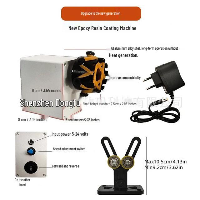 

DIY Fishing Rod Tip Accessory - Micro Winding & Epoxy Gluing Machine for Lure Rod Modification