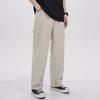 Japanese Straight Work Pants Men's Hong Kong Style Loose Pocket Wide-leg Denim Trousers