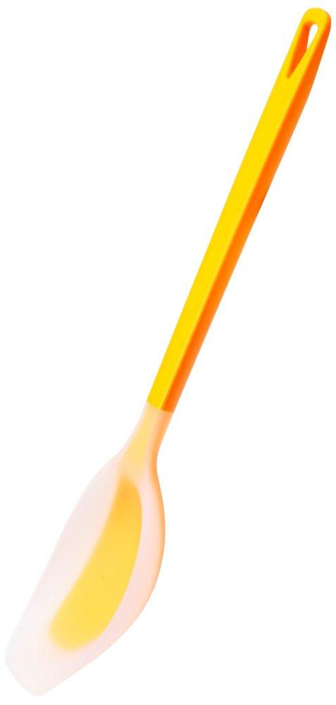 Marna Triangrip Silicone Cooking Spoon Spatula Silicone Spoon Cooking Utensil Kitchen Tool K536Y (Heat Resistant/Yellow)
