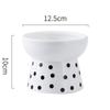 Ceramic High Foot Pet Bowl Cat Food Bowl Protects Cervical Vertebrae Pet Supplies
