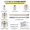 Concrete Hole Saw Kit, 30/40/65/80/100mm Drill Bit Set SDS Plus or SDS Max Shank Wall Hole Cutter with 11.8"/300 mm Connecting Rod for Brick,