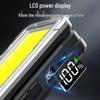 Rechargeable Solar-Powered Portable Work & Camping Light with Emergency Spotlight.
