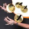 2 Finger Cymbals, Belly Dance Percussion Instrument, Brass Bell, Musical Accessory, Metal Material,