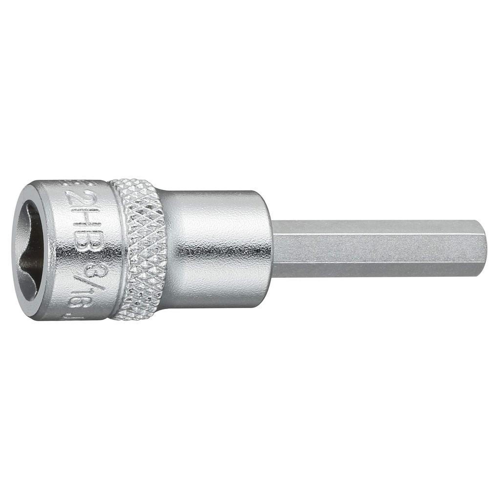 Tone Hexagonal Width 2HB-06 Socket, 6.35mm (1/4") Drive, 3/16"