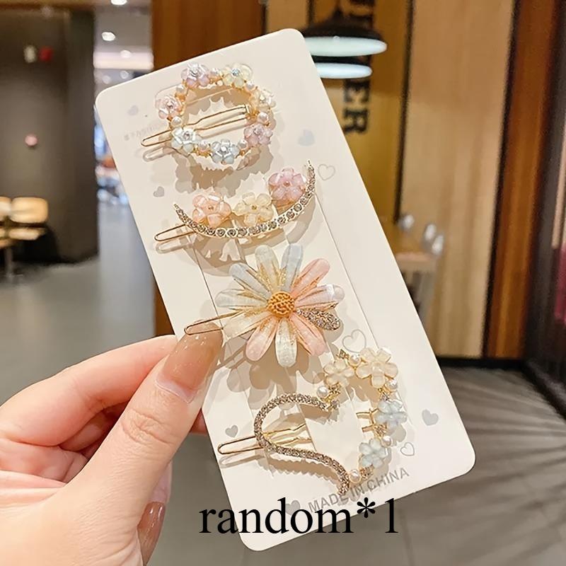 

New Alloy Flower Hair Clip, Ins Fengsen, Bangs Top Clip for Good Looks