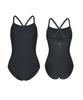 Jeteseu Women'S Wide Strap Crossbody One-Piece Swimsuit Black Pearl L9A0062