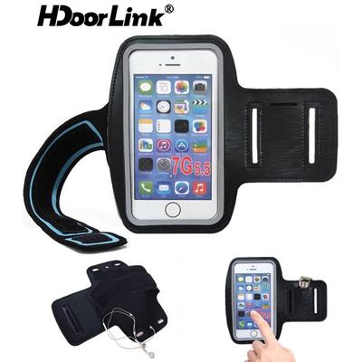 HdoorLink Bolsa de brazo impermeable para deportes al aire libre, ejercicio, correr, soporte para teléfono móvil, bolsa pequeña para deportes para iPhone, bolsa de brazo para teléfono para correr