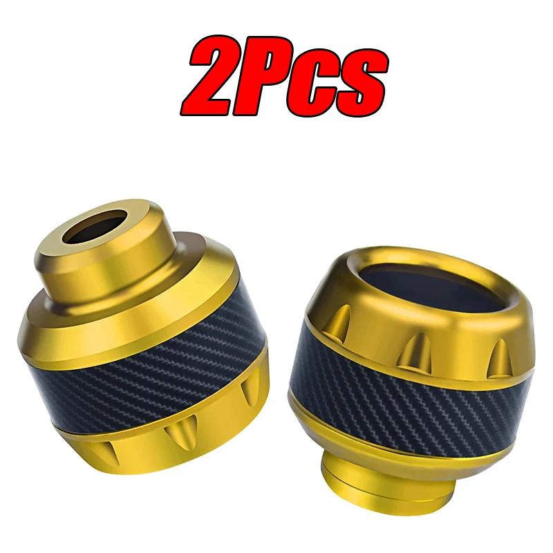 2/4Pcs Aluminum Alloy Motorcycle Crash Protector Scooter Wheel Front Fork Frame Falling Protection Pads Sliders Moto Exterior