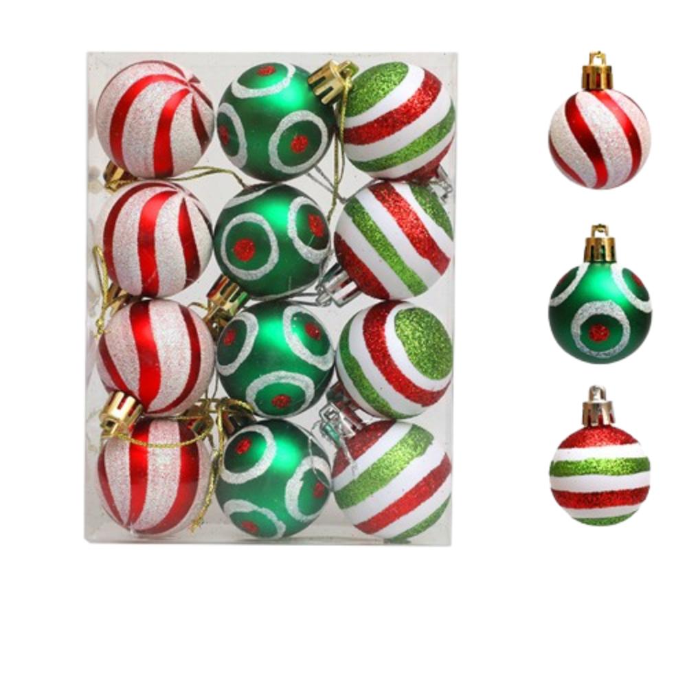 4/6cm Christmas Hanging Ball Electroplated Christmas Baubles  Photographic Props