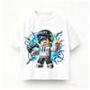 Summer Kids Roblox Anime Game Print Tee Boys Clothes Girls Tops