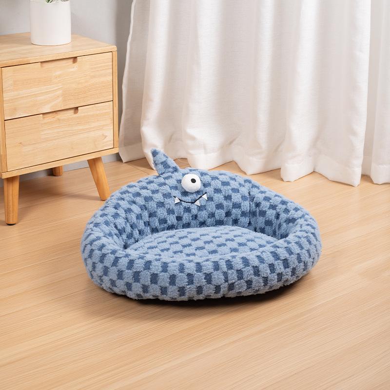 Cat Nest Semi-open Pet Nest Autumn and Winter Warm Four-season Universal Nest Cat Supplies Dual-purpose Pet Nest