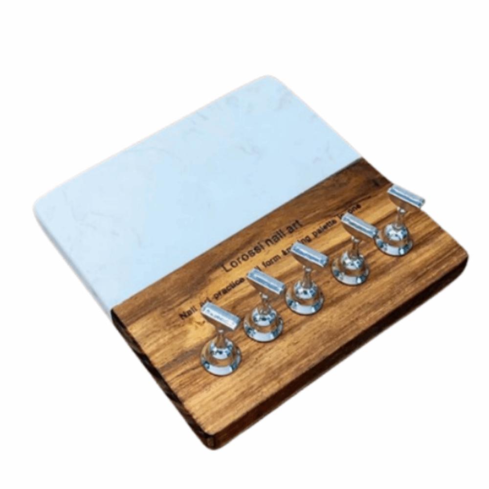 

Square/Round Base False Nail Stand Reusable Nail Practice Display Stand DIY Nail Art Square 2