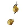 Alloy Snail Stud Earrings for Women Fashion Elegant Ear Studs Girls Gold Silver Color Temperament Earrings Trend Party Gift