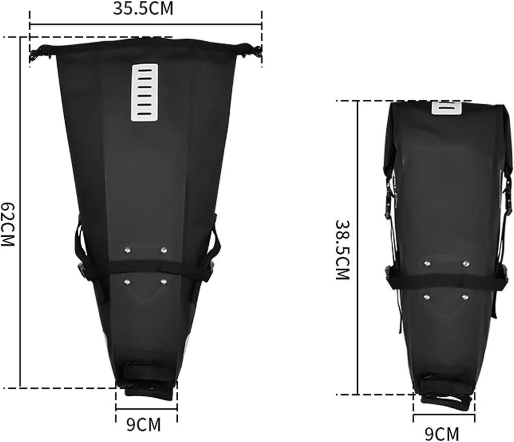 UNIQOCK Bicycle Saddle Seat Tail 10L Large for Road Mountain with Reflective Easy To Black Bag, Waterproof, Bag, Bag, Capacity, Bikes, Bikes,